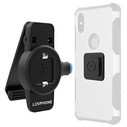 Phone Belt Clip,Lovphone Universal Holder with Magnetic Quick Mount,Easy to Loading and Unloading for iphone X,8,8 Plus,7,7 plus, 6, 6s Plus, 5s and Samsung Galaxy Note 8,S8 S7 S6 Edge, LG and More
