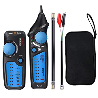 Wire Tracker, ELEGIANT Cable Tester RJ45 RJ11 Wire Tracer Multi-Function Line Finder for Network Cable Collation, Telephone Line Test, Continuity Checking