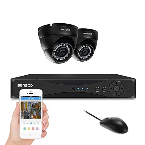 SMART CCTV System, 1080N DVR Recorder with 2x Super HD 1.3MP Outdoor Cameras