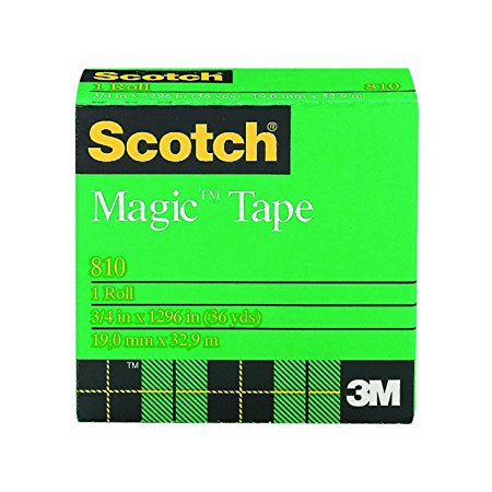 Scotch Magic Tape, 3/4 x 1296", Boxed, 1 Roll, 810 (T9641810)