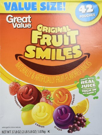 Great Value Original Fruit Smiles