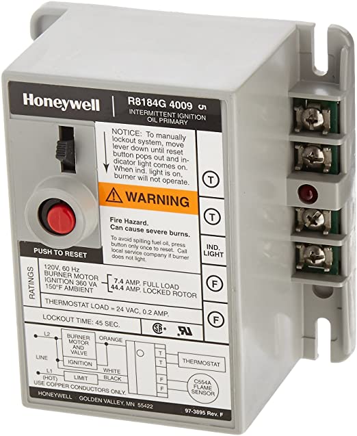 Honeywell R8184G4009 International Oil Burner Control