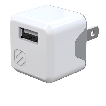 Scosche USBH121MWT Compact USB Wall Charger - White