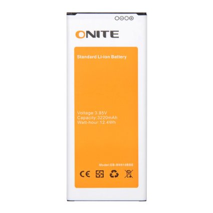 Onite Li-ion Battery for Samsung Galaxy Note 4, N910, N910U 4G LTE, N910V(Verizon), N910T(T-Mobile), N910A(AT&T), N910P(Sprint), EB-EN910BBE