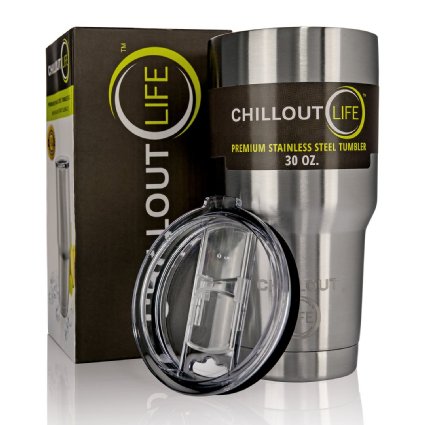 CHILLOUT LIFE Splash Proof Sliding Lid for 30 oz Tumbler