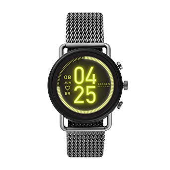 Skagen Connected Falster 3 Stainless Steel Touchscreen Smartwatch with Heart Rate, GPS, NFC, and Smartphone Notifications