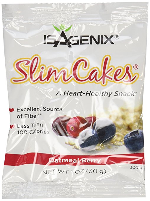 Isagenix Slimcakes® - Oatmeal Berry - 14 Fiber Cakes