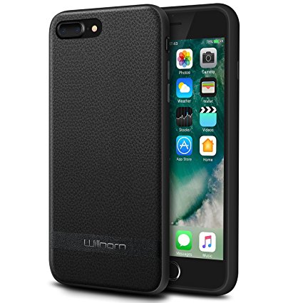 iPhone 8 Plus Case / iPhone 7 Plus Case, Willnorn Premium PU Leather Thin Slim Cellphone Cover with Protective TPU Bumper for 5.5" iPhone 8 Plus / iPhone 7 Plus