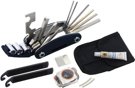 Am-tech S1810 Bicycle Repair Tool and Puncture Kit