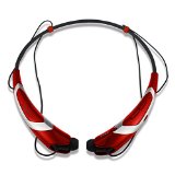 Rymemo 2016 Newest Design Universal Wireless Bluetooth 41 Music Earphones Stereo headphones SportsRunning Magnetic Headset Earbuds for Iphone Samsung LG Silver-Red