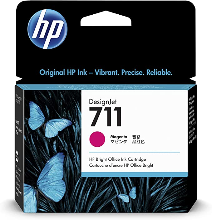 HP 711 29-ml Magenta Designjet Ink Cartridge (CZ131A) for HP DesignJet T120 24-in Printer HP DesignJet T520 24-in Printer HP DesignJet T520 36-in PrinterHP DesignJet printheads help you respond quickly by providing quality speed and easy hassle-free printing