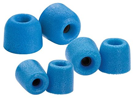 Comply Premium Replacement Foam Earphone Earbud Tips - Isolation T-100 (Blue, 3 Pairs, S/M/L)