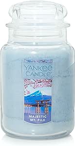 Yankee Candle Majestic Mt. Fuji Large Jar Candle,Light Blue, Coconut Scent