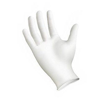 White Nitrile Powder Free 6 Mil Gloves (Small (300 Pack))