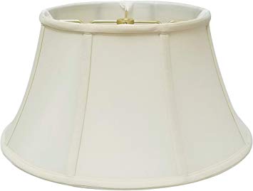 Royal Designs Shallow Drum Bell Billiotte Lamp Shade, Eggshell, 13 x 19 x 11.26 (BS-711-19EG)