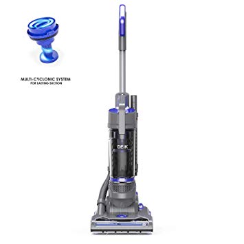 Deik Upright Vacuum Cleaner, Bagless Vacuum Cleaner, 11 Lbs Lightweight, 9 Amps Superpower, HEPA Filtration, Free of Setup