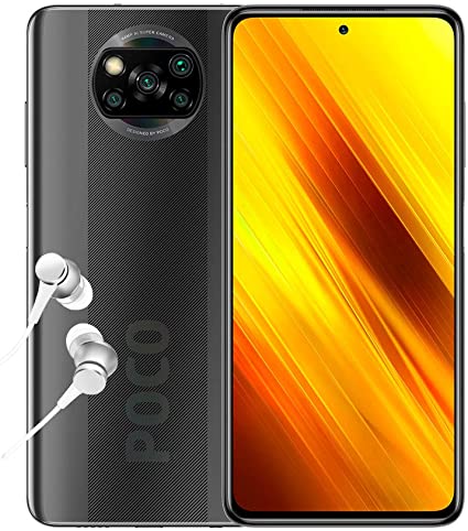 POCO X3 NFC- Smartphone 6 128GB, 6,67” FHD  Punch-hole Display, Snapdragon 732G, 64MP AI Penta-Camera, 5160mAh, Shadow Gray (Official UK Version   2 Years Warranty)