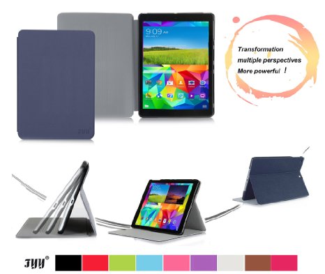 Samsung Galaxy Tab4 80 8-Inch Case Cover FYY Ultra Slim Magnetic Smart Cover Multi-Angle Stand Case for Samsung Galaxy Tab4 80 8-Inch Navy With Auto WakeSleep Feature