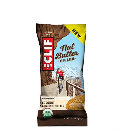 CLIF Nut Butter Filled - Organic Energy Bar - Coconut Almond Butter - (1.76 Ounce Protein Snack Bar, 12 Count)