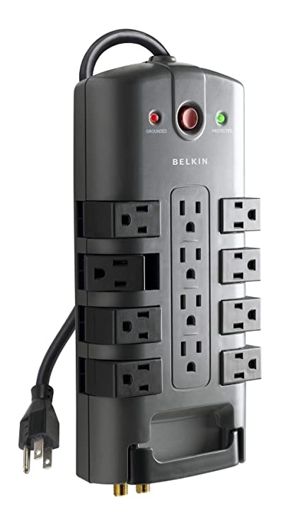 Belkin 12-Outlet Pivot-Plug Surge Protector with 8 ft. Cord