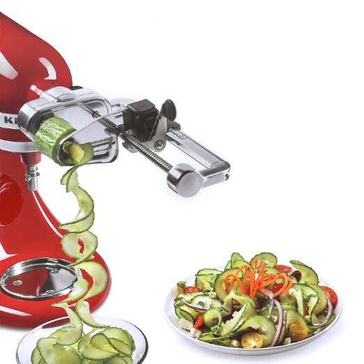 Multifunctional Spiral Slicer Attachment with Peel, Core and Slice, For All Kitchen Stand Mixer