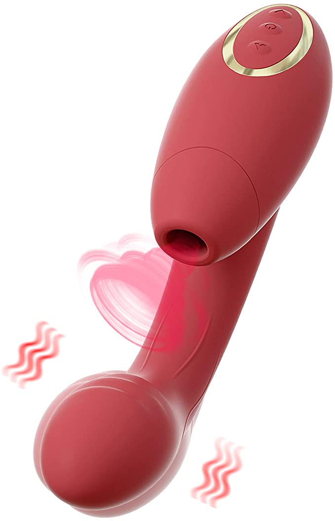 clitorals Stimulator for Women, YUULIN Silicone G Spot Vibrating Clit Nipple&Clitoral Sucking Vibrator, 7 Intensities Sucking Mode10 Vibration Pattern, Waterproof/Anal Stimulation, Beautiful Toys