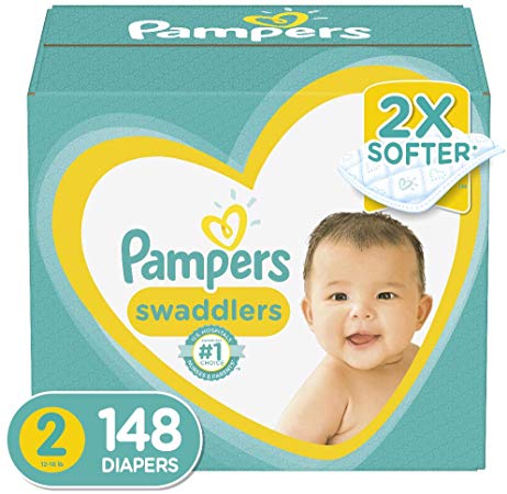 Diapers Size 2, 148 Count - Pampers Swaddlers Disposable Baby Diapers, Enormous Pack