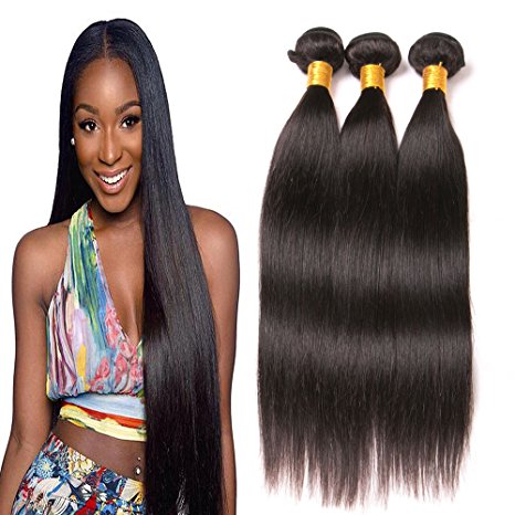 Straight Brazilian Hair 3 Bundles Grade 9A Mink Unprocessed Human Virgin Hair Natural Hair Products For African American Women Direct Deals Vip 8 10 12 Inches