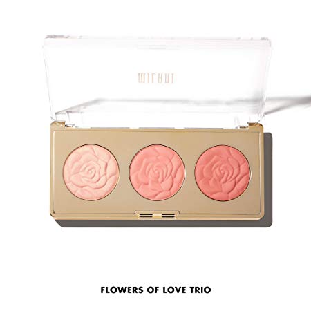 Milani Rose Blush Trio Palette - Flowers Of Love (.42 Ounce) Cruelty-Free Powder Blush Palette that Shapes, Contours and Highlights Face with Matte & Shimmery Color