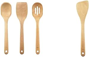 OXO Good Grips 3-Piece Wooden Utensil Set and OXO Good Grips Saute Paddle