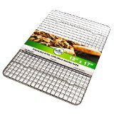 Oven Safe Heavy Duty Stainless Steel Baking Rack and Cooling Rack 12 x 17 inches Fits Half Sheet Pan