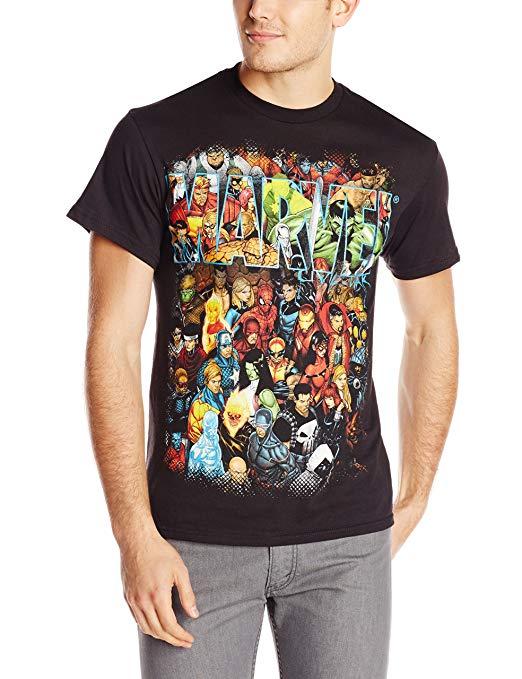 Marvel Men's Team-Ups Group Shot T-Shirt