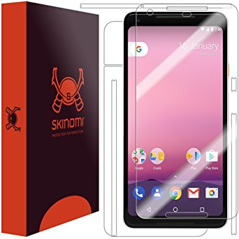 Google Pixel 2 XL Screen Protector   Full Body , Skinomi TechSkin Full Coverage Skin   Screen Protector for Google Pixel 2 XL Front & Back Clear HD Film