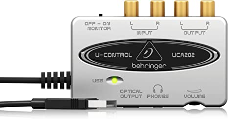 Behringer UCA202 U-Control USB/Audio Interface with Digital Output, White