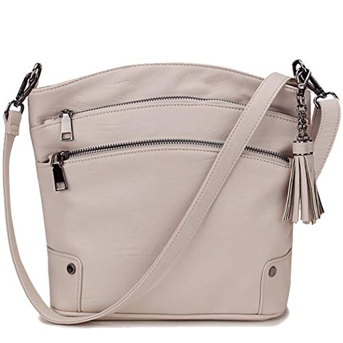 Crossbody Purse for Women, Faux Leather Tassel Shoulder Bag for Girls with 2 Removable Straps VONXURY