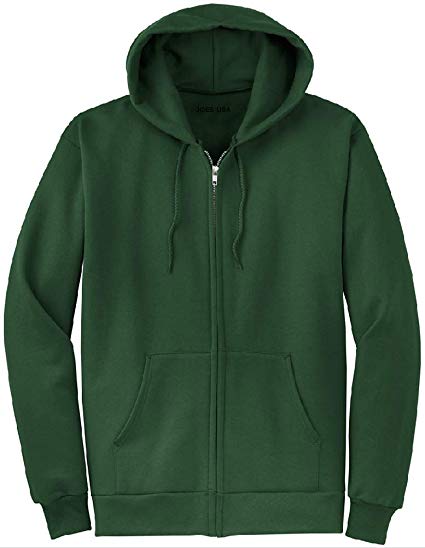 Joe's USA Full Zipper Hoodies - Hooded Sweatshirts in 28 Colors. Sizes S-5XL