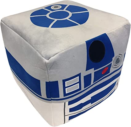 Jay Franco Star Wars R2-D2 Cube Pillow, White