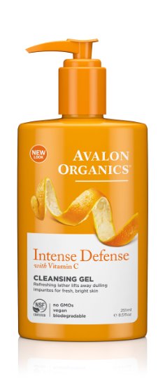 Avalon Organics Intense Defense Cleansing Gel, 8.5 Fluid Ounce