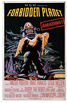 forbidden planet MOVIE POSTER directed by FRED M. WILCOX sci-fi cult 1956 24X36