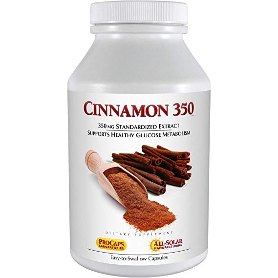 Andrew Lessman Cinnamon 350-240 Capsules – High Potency, Standardized Extract. Supports Healthy Blood Sugar Balance and Glucose Metabolism. No Additives. Small Easy to Swallow Capsules