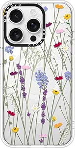 MOSNOVO Case for iPhone 16 Pro, [Compatible with Magsafe] [Buffertech 6.6ft Military-Grade Drop Protection] [Anti Peel Off Tech] Clear Phone Case Design - Floral Garden