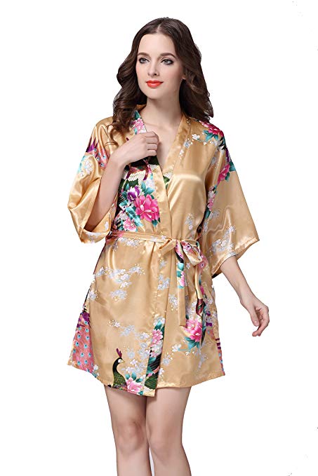 Women's Silk Bridal Kimono Robe