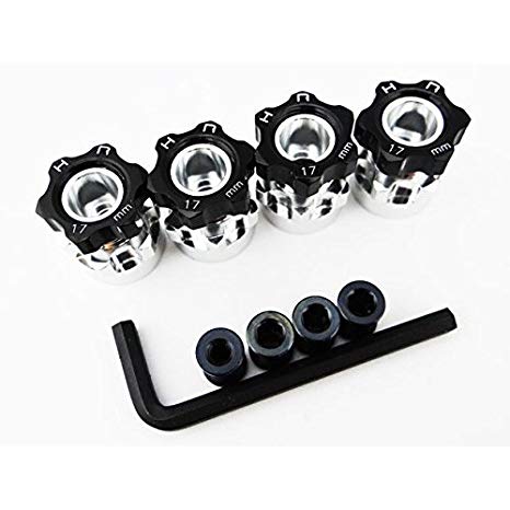 Hot Racing Wh17Hs01 Hex Hub Adapters, 12mm to 17mm with 6mm Offset