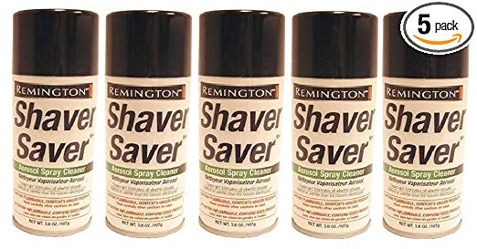 Remington Shaver Saver Aerosol spray Cleaner, Model SP-4 3.8 oz (Quantity of 5)