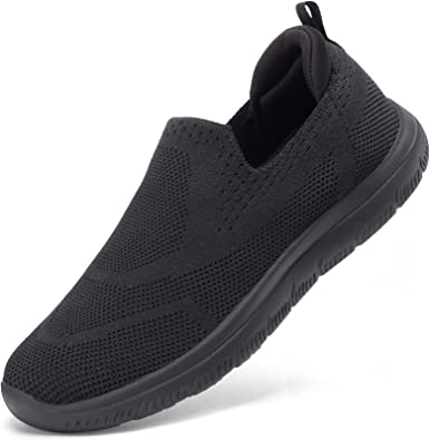 STQ Walking Shoes Women Arch Support Slip on Sneakers with Memory Foam Comfort Lightweight