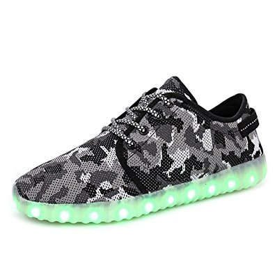 PEAK Multi-Color LED Light Up Shoes with USB Charging for Little Kid/Big Kid