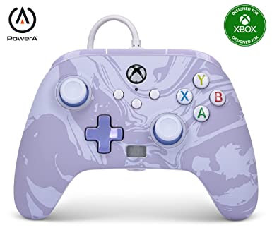 PowerA Enhanced Wired Controller for Xbox Series X|S - Lavender Swirl