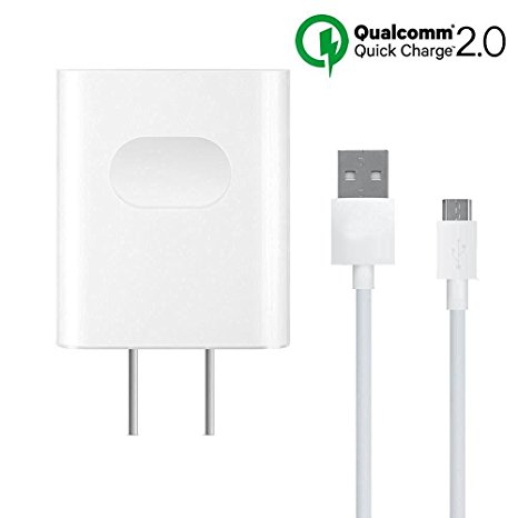 Galaxy S6 S7 Note 5 Edge Plus Charger,Earldom 18W/9V2A Quick Charger for Samsung /LG G4 V10 /G Flex 2,New Moto X, Qualcomm Certified Quick Charge 2.0