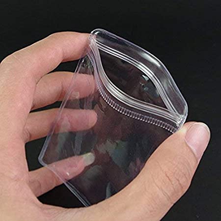 Small Thick Clear Plastic Bag,Ziplock Bags,100PCS,2"*2.4",PE,8mil(Double Sides),Non-Toxic,Odorless,Reusable,Environmentally Friendly