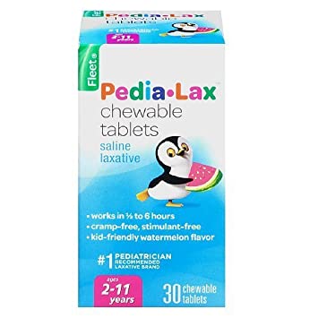 Fleet Children's Pedia-Lax Children's Chewable Tablets, Watermelon 30 ea